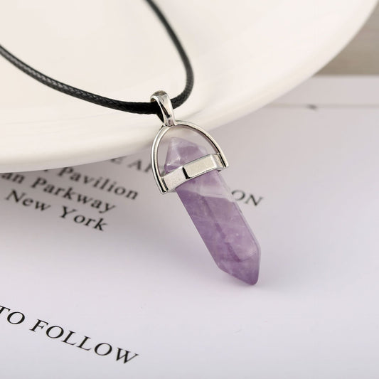 Collana Pietra Esagono