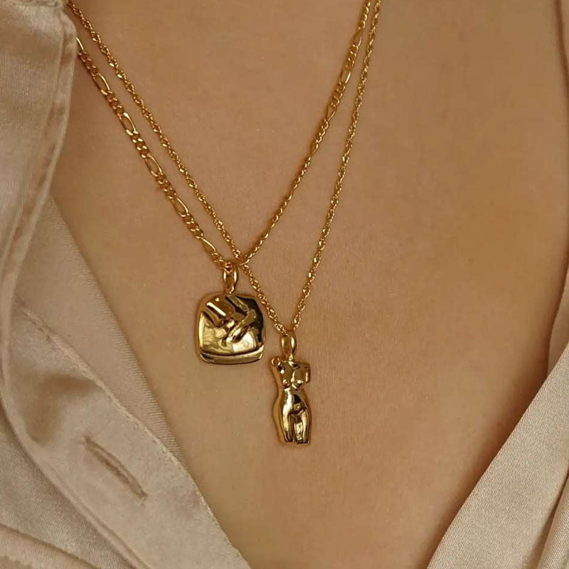 Collana viso astratto