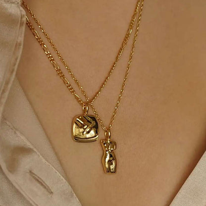 Collana viso astratto