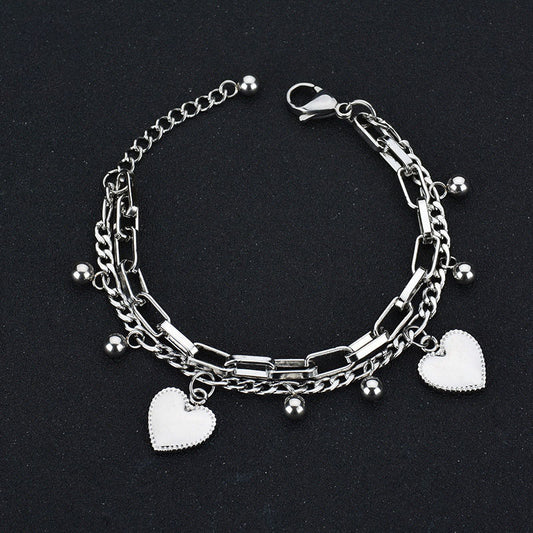 Braccialetto coppia cuore
