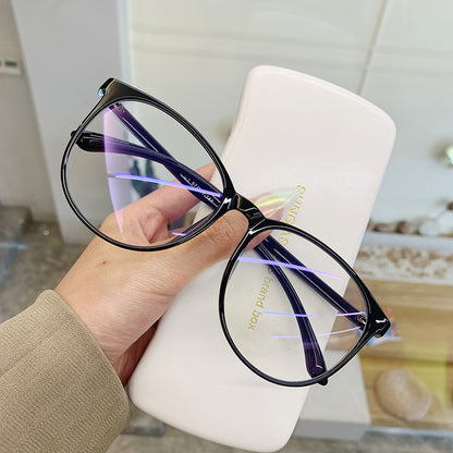 Occhiali tondi anti luce blu
