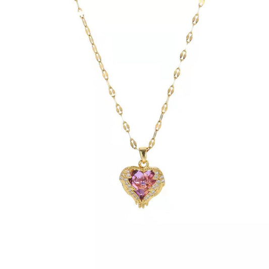Collana cuore cristallo