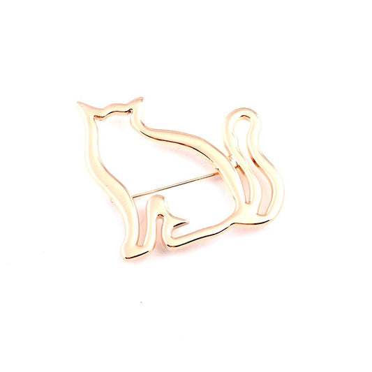 Spilla gatto maglia