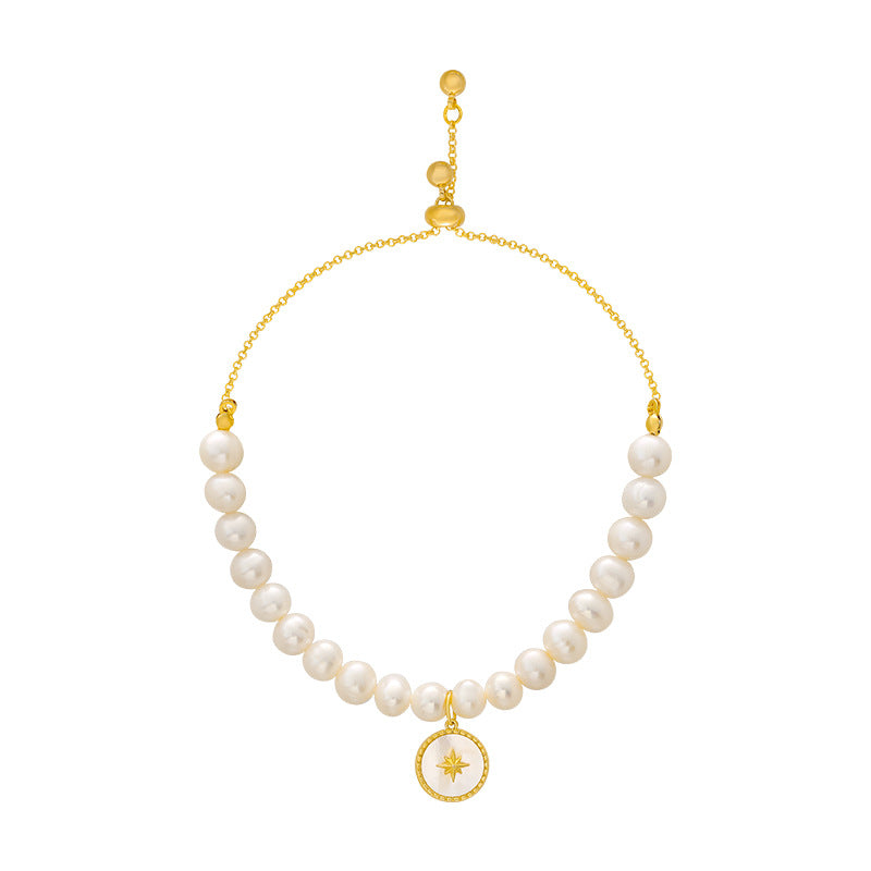 Bracciale perla stella barocca