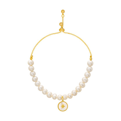 Bracciale perla stella barocca