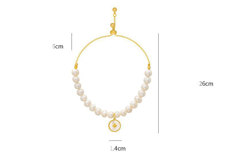 Bracciale perla stella barocca