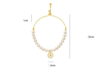 Bracciale perla stella barocca
