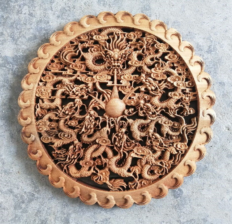 Ciondolo Legno Intagliato