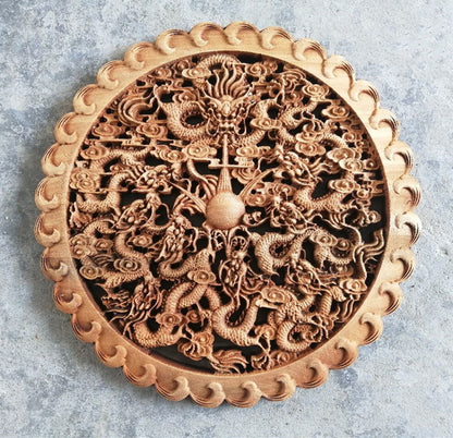 Ciondolo Legno Intagliato