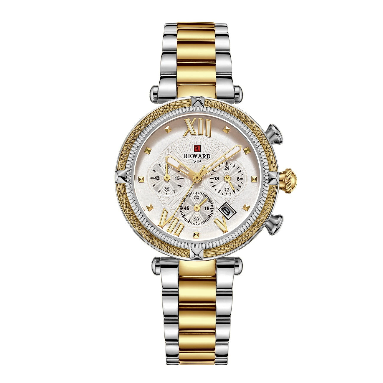 Orologio impermeabile al quarzo cinturino acciaio