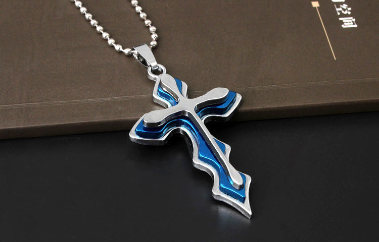 Collana croce da uomo