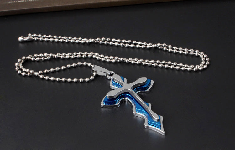 Collana croce da uomo