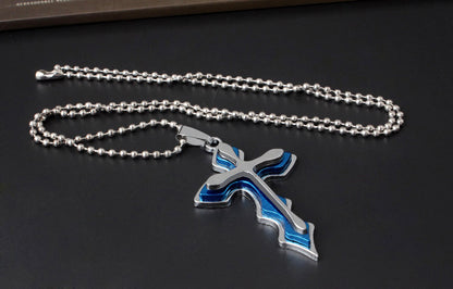 Collana croce da uomo
