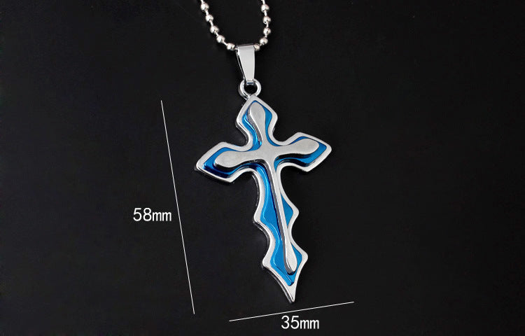 Collana croce da uomo