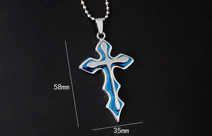 Collana croce da uomo
