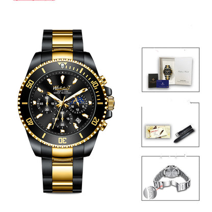 Orologio uomo automatico verde impermeabile