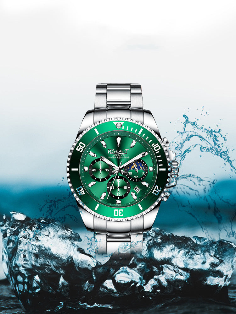 Orologio uomo automatico verde impermeabile