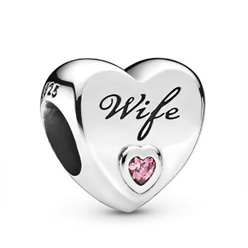 Charm cuore rosa