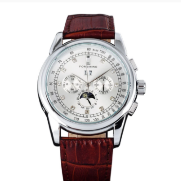 Orologio automatico tourbillon fasi luna