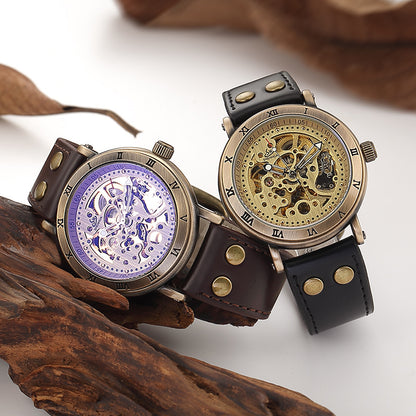 Orologio automatico bronzo traforato