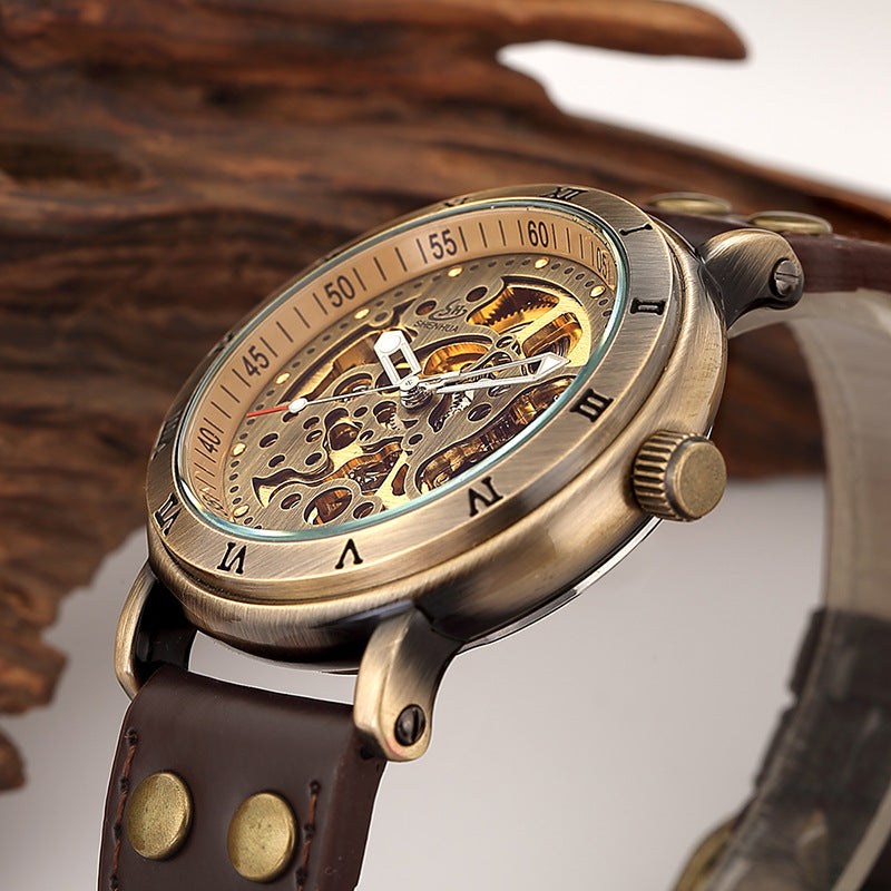 Orologio automatico bronzo traforato