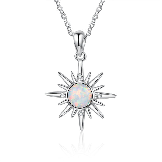 Collana con girasole in opale