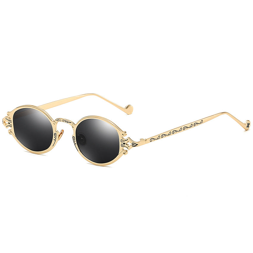 Occhiali steampunk ovali intagliati