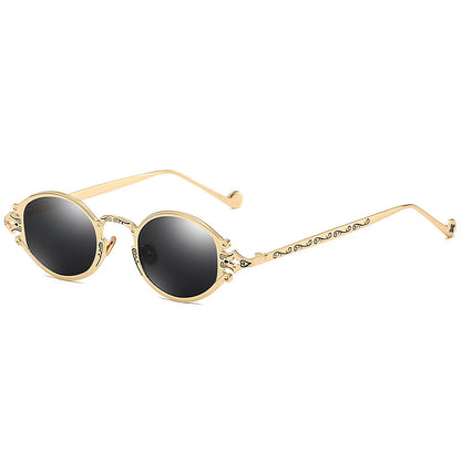 Occhiali steampunk ovali intagliati