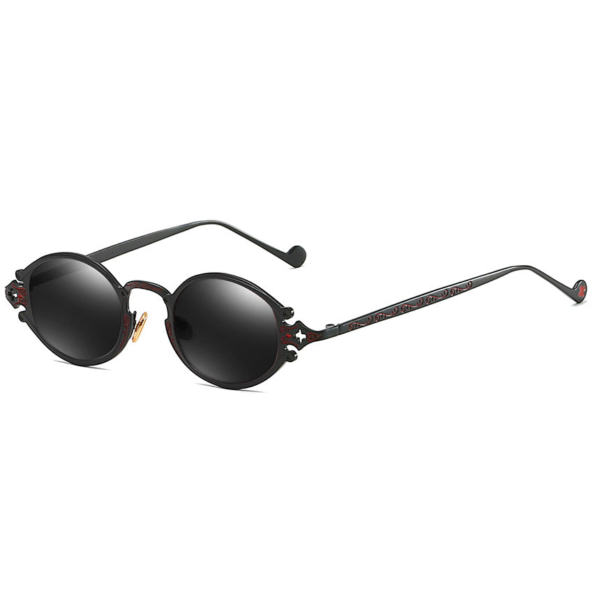 Occhiali steampunk ovali intagliati
