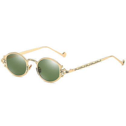 Occhiali steampunk ovali intagliati