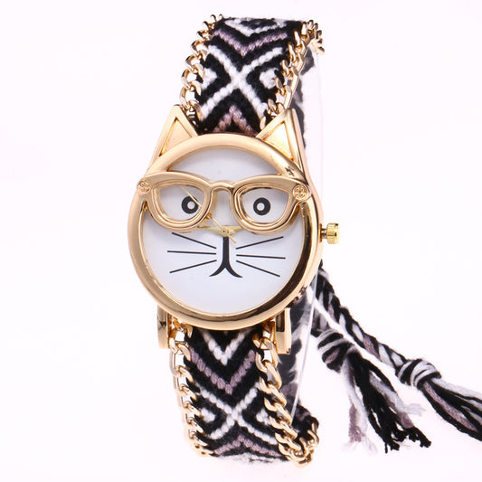 Orologio braccialetto gatto