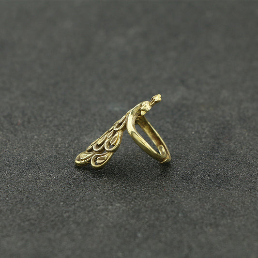 Anello pavone rame regolabile