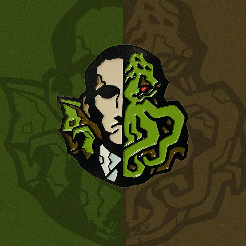 Spilla in metallo Cthulhu