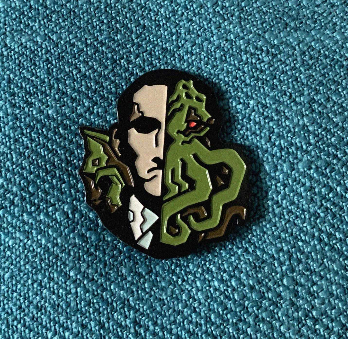 Spilla in metallo Cthulhu