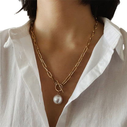 Collana perla punk