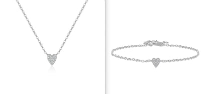 Bracciale cuore retro