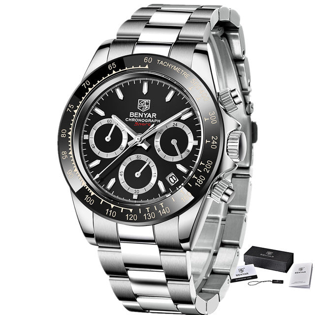 Orologio cronografo quarzo farfalla