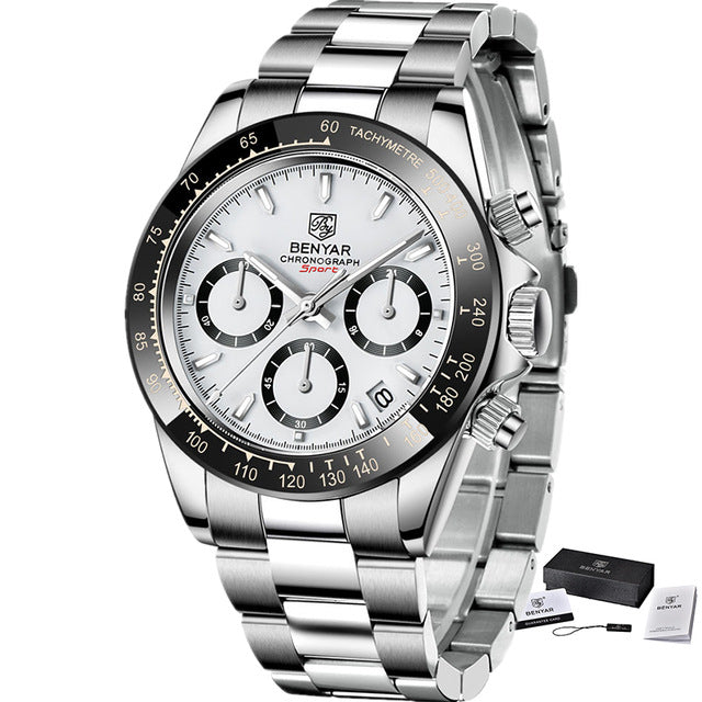 Orologio cronografo quarzo farfalla