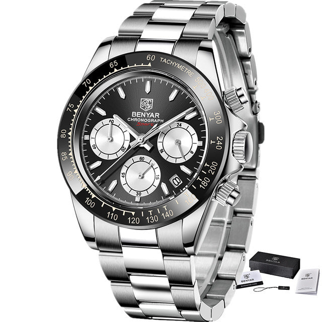 Orologio cronografo quarzo farfalla