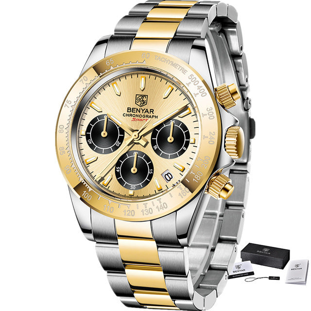 Orologio cronografo quarzo farfalla