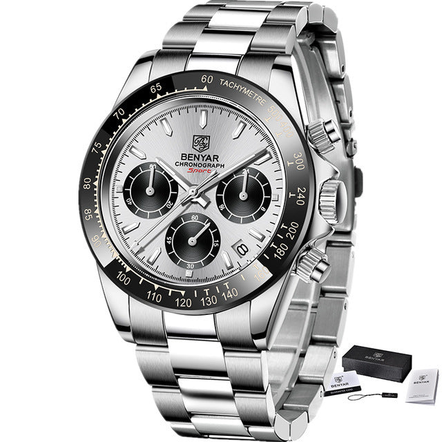 Orologio cronografo quarzo farfalla