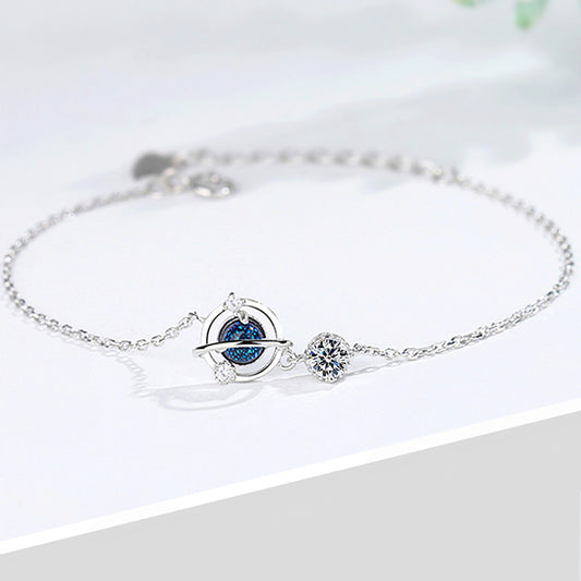 Bracciale charm pianeti zirconi
