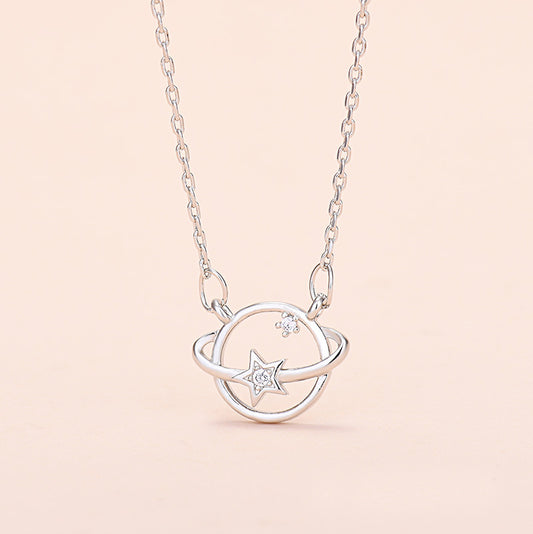Collana zirconi stile coreano pianeta dei sogni