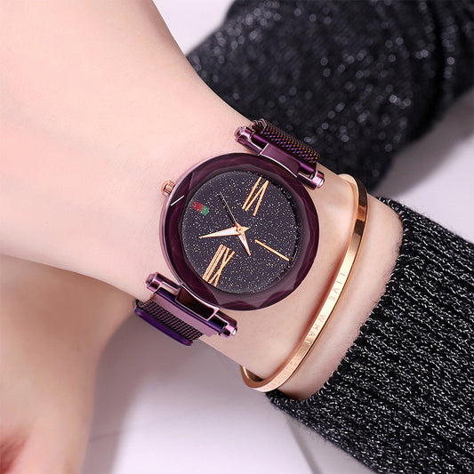 Orologio stellato con cinturino magnetico mesh