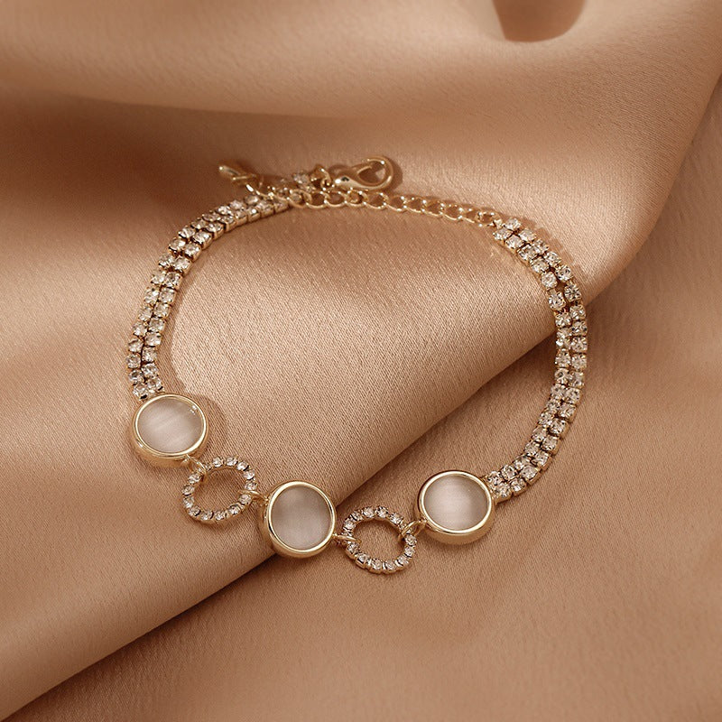Braccialetto Diamante e Opale