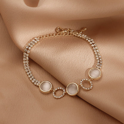 Braccialetto Diamante e Opale
