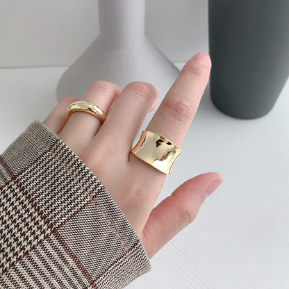 Anello geometrico oversize