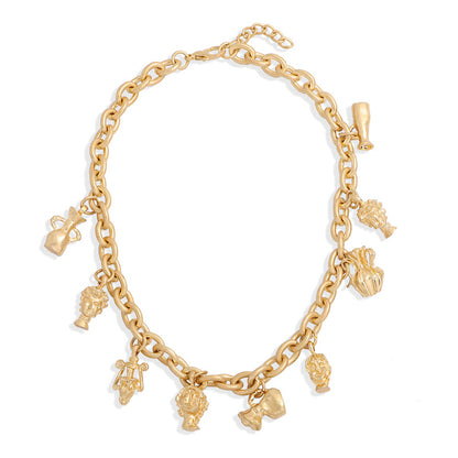 Collana pendente testa