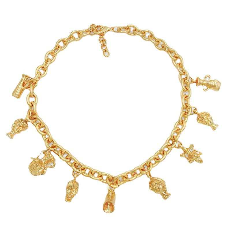 Collana pendente testa