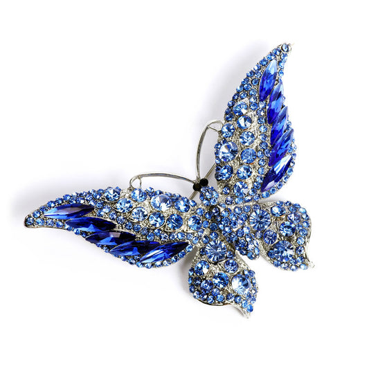 Spilla farfalla cristallo grande
